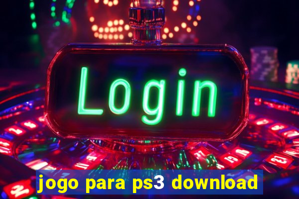 jogo para ps3 download